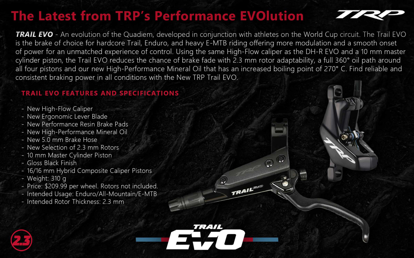 Новые тормоза TRP 2022: Trail Evo и Slate Evo