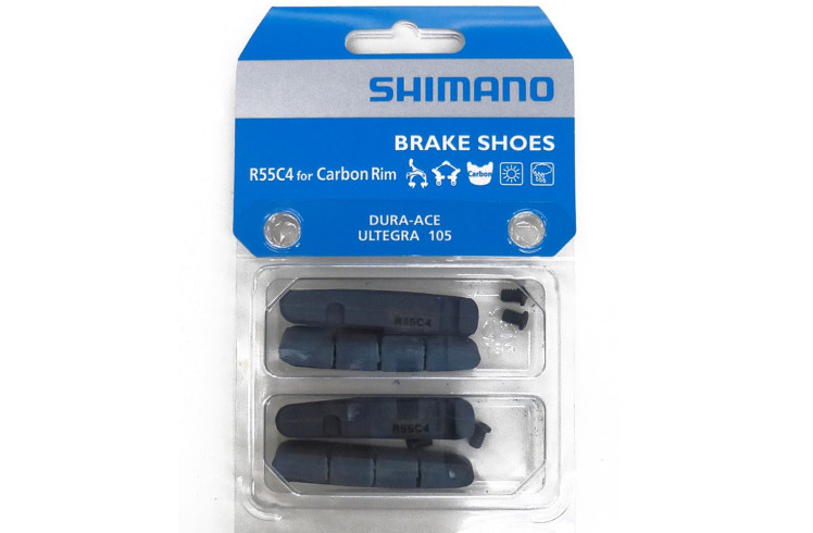 Shimano R55C4, только для карбоновых ободов, 2 пары